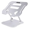 StarTech.com Tisch Laptopständer - Laptoperhöhung aus Aluminium - Tragbar - Faltbar - Schwenkbar - Tragkraft 10kg - Laptophalterung - Höhenverstellbarer Ergonomischer Notebookständer - Laptop-Ständer - Silber - Aluminium - 10 kg - 33,2 - 120 mm - 226 mm