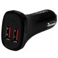 StarTech.com Dual Port USB KFZ Ladegerät - 24W/4.8 - Schwarz - Auto - Zigarettenanzünder - 5 V - Schwarz