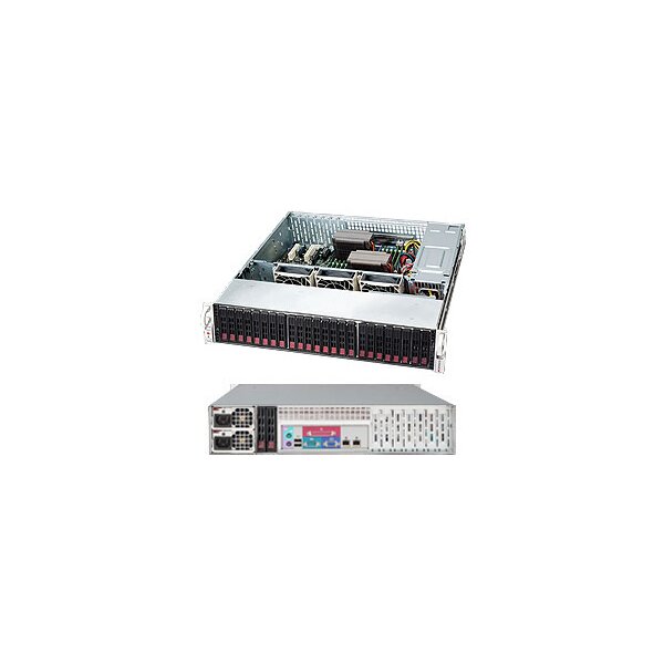 Supermicro CSE-216BE2C-R920LPB - AMD - DDR4-SDRAM - Serial Attached SCSI (SAS) - SATA - Rack (2U) - Schwarz - Silber - 920 W