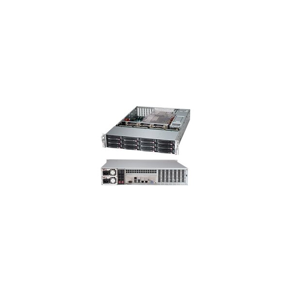 Supermicro CSE-826BAC12-R1K23LPB - Rack - Server - Schwarz - ATX - EATX - 2U - Ventilatorausfall - HDD - Netzwerk - Leistung