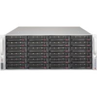 Supermicro SuperChassis 846BE2C-R1K03JBOD - Serial ATA III - 3.5 Zoll - 27,2 kg - Rack (4U) - Schwarz
