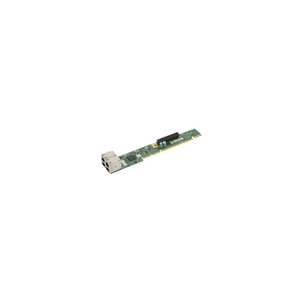 Supermicro AOC-UR-I4G - Eingebaut - Kabelgebunden - PCI Express - Ethernet - 1000 Mbit/s - Grün