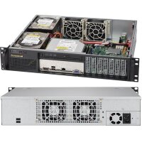 Supermicro SuperChassis 523L-505B - 2U - Server - Schwarz - ATX - Aktivität - Festplatte - Leistung - Stromausfall - System - 500 W