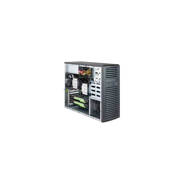 Supermicro CSE-732D3-1K26B - Midi Tower - PC - Schwarz - ATX - EATX - micro ATX - HDD - LAN - System - 1200 W