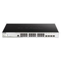 D-Link Switch 24 port PoE 10/100/1000BASE-T 4p - Switch -...
