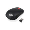 Lenovo Wireless Mouse - Maus - 1.200 dpi Laser, Optisch - 3 Tasten - Schwarz