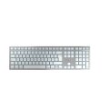 Cherry KW 9100 SLIM FOR MAC - Verkabelt & Kabellos - USB + Bluetooth - QWERTZ - Silber