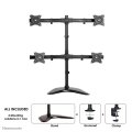 Neomounts NM-D335D4BLACK Monitor-Ständer 10-27" - Klemme/Freistehend/Grommet - 25,4 cm (10") - 68,6 cm (27") - 100 x 100 mm - Höhenverstellung - Schwarz