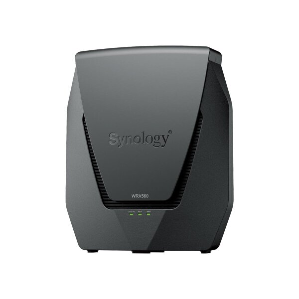 Synology WRX560 - Wi-Fi 6 (802.11ax) - Dual-Band (2,4 GHz/5 GHz) - Ethernet/LAN - Schwarz