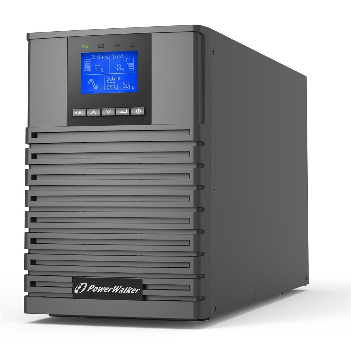 PowerWalker VFI 1000 ICT IoT - Doppelwandler (Online) - 1 kVA - 1000 W - Reiner Sinus - 160 V - 300 V