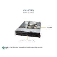 Supermicro SuperServer 520P-WTR - Barebone - DDR4