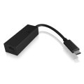 ICY BOX IB-LAN100-C3 - Kabelgebunden - USB Typ-C - Ethernet - 1000 Mbit/s - Schwarz