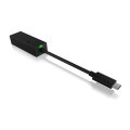 ICY BOX IB-LAN100-C3 - Kabelgebunden - USB Typ-C - Ethernet - 1000 Mbit/s - Schwarz