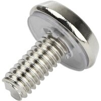 StarTech.com 12-24 Serverschrank Schrauben - 50er-Pack - vernickelt - Schraube - Stahl - Kuppelkopf - Silber - RoHS - REACH - 16,5 mm