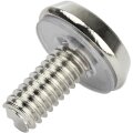 StarTech.com 12-24 Serverschrank Schrauben - 50er-Pack - vernickelt - Schraube - Stahl - Kuppelkopf - Silber - RoHS - REACH - 16,5 mm