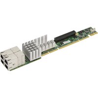 Supermicro AOC-UR-I4XT - Eingebaut - Kabelgebunden - PCI Express - Ethernet - 10000 Mbit/s - Aluminium - Grün