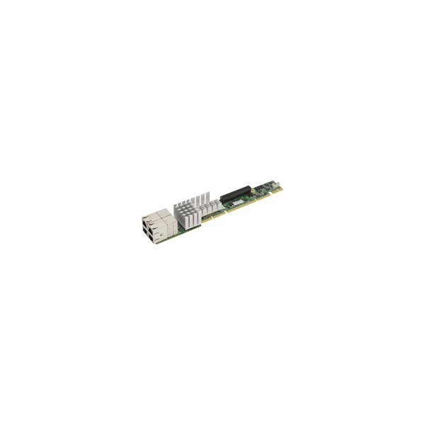 Supermicro AOC-UR-I4XT - Eingebaut - Kabelgebunden - PCI Express - Ethernet - 10000 Mbit/s - Aluminium - Grün