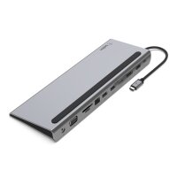 Belkin INC004BTSGY - Kabelgebunden - USB 3.2 Gen 1 (3.1 Gen 1) Type-C - 100 W - 3,5 mm - 1000 Mbit/s - Schwarz - Grau