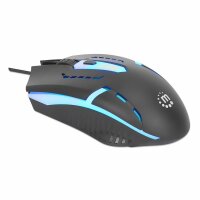 Manhattan RGB LED Gaming Maus 1000 dpi 1.4m Kabel schwarz - Maus - 1.000 dpi