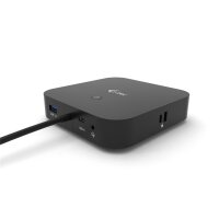 i-tec USB-C Dual Display Docking Station with Power Delivery 100 W + Universal Charger 100 W - Kabelgebunden - USB 3.2 Gen 1 (3.1 Gen 1) Type-C - 100 W - 3,5 mm - 10,100,1000 Mbit/s - Schwarz