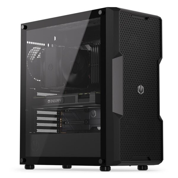 ENDORFY Regnum 400 Air - Tower - PC - Schwarz - ATX - micro ATX - Mini-ITX - 16,2 cm - 37 cm