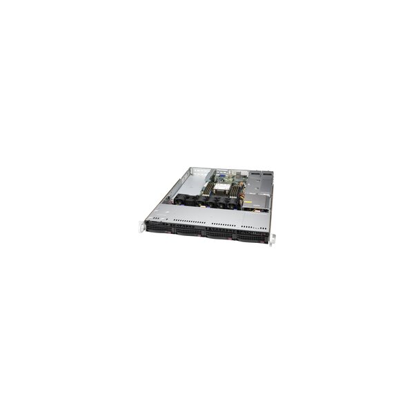 Supermicro CSE-815TQC4-R504WB3 - Intel/AMD - Rack (1U) - Schwarz - Ventilatorausfall - HDD - LAN - Leistung - System - 4 Lüfter - 4 cm