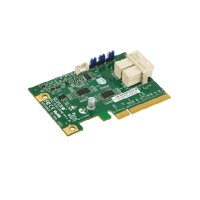 Supermicro AOC-SLG3-2E4R - PCIe - SAS - Niedriges Profil - PCIe 3.0 - Grün - 6,4 Gbit/s