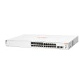 HPE Networking Aruba Instant On 1830 24G 12p Class4 PoE 2SFP 195W - Managed - L2 - Gigabit Ethernet (10/100/1000) - Power over Ethernet (PoE) - Rack-Einbau - 1U