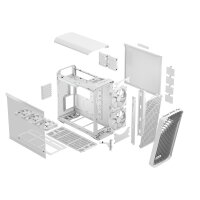 Fractal Design CAS Torrent RGB White TG Clear Tint