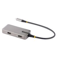 StarTech.com USB-C Multiport Adapter, 4K 60Hz HDMI, 2-Port 5Gbps USB 3.0 Hub, 100W Power D
