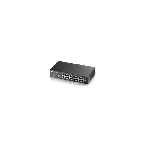ZyXEL GS1100-16 - Unmanaged - Gigabit Ethernet (10/100/1000) - Rack-Einbau - Wandmontage