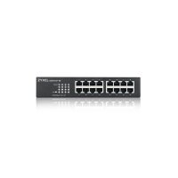 ZyXEL GS1100-16 - Unmanaged - Gigabit Ethernet (10/100/1000) - Rack-Einbau - Wandmontage