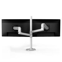 Ergotron LX Series LX Dual Stacking Arm - Klemme - 9,1 kg - 101,6 cm (40") - 100 x 100 mm - Höhenverstellung - Weiß