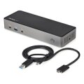 StarTech.com USB-C USB-A Dock - Hybrid Universal Triple Monitor Laptop Docking Station DisplayPort & HDMI 4K 60 Hz - 85W PD - 6x USB-Hub - GbE - Audio - USB 3.1 Gen 2 10 Gbit/s - Kabelgebunden - USB 3.2 Gen 2 (3.1 Gen 2) Type-C - 85 W - 10,100,1000 Mbit/s