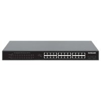 Intellinet 24-Port Gigabit Ethernet PoE+ Switch mit 2 SFP-Ports IEEE 802.3at/af - Switch - 1 Gbps