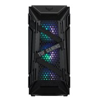 ASUS TUF Gaming GT301 - Midi Tower - PC - Schwarz - ATX - micro ATX - Mini-ATX - Acrylnitril-Butadien-Styrol (ABS) - Stahl - Gehärtetes Glas - 16 cm