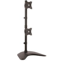 StarTech.com Dual-Monitorhalter - Vertikal - Freistehend - 10 kg - 33 cm (13 Zoll) - 68,6 cm (27 Zoll) - 100 x 100 mm - Schwarz