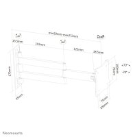 Neomounts FPMA-W830BLACK Monitor-/TV-Wandhalterung...
