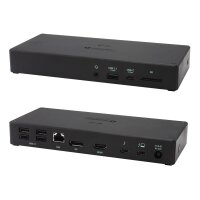 i-tec Thunderbolt 3 3x Display Docking Station + Power Delivery 96W - Verkabelt - Thunderbolt 3 - 96 W - 3,5 mm - 10,100,1000 Mbit/s - Schwarz