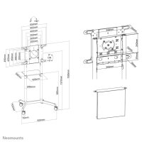 Neomounts NS-M1250WHITE Mobile Flat Screen Floor Stand 7...