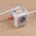 Brennenstuhl 1150100 - 1,4 m - 4 AC-Ausgänge - Indoor - Typ F - IP20 - Grau - Weiß