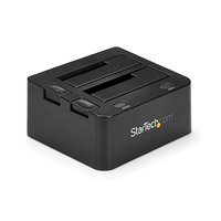 StarTech.com USB 3.0 Dual SSD/HDD Dock w/ UASP for 2.5/3.5in - SATA 6 Gbps - Speicher-Controller