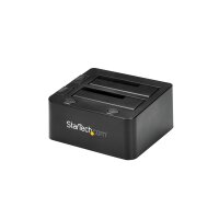 StarTech.com USB 3.0 Dual SSD/HDD Dock w/ UASP for 2.5/3.5in - SATA 6 Gbps - Speicher-Controller