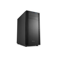 Sharkoon M25-V - Midi Tower - PC - Schwarz - ATX - micro...