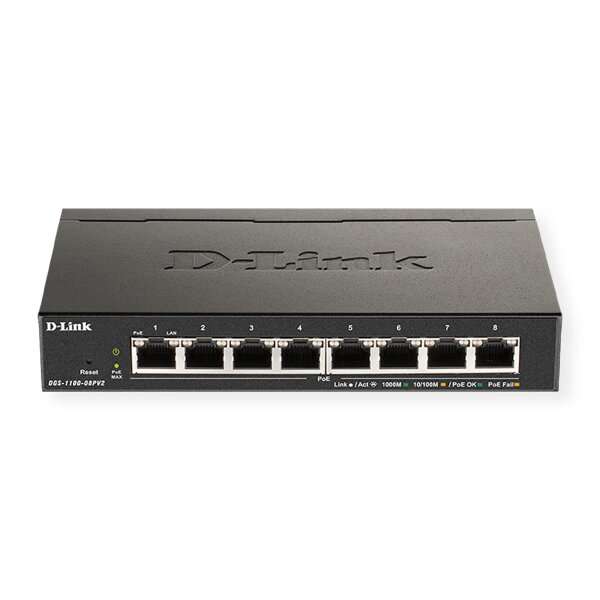 D-Link Switch DGS-1100-08PV2 E DGS110008PV2 - Switch - 1 Gbps