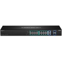 TRENDnet TPE-TG182F v1.0R - Unmanaged - Gigabit Ethernet (10/100/1000) - Vollduplex - Power over Ethernet (PoE) - Rack-Einbau - 1U