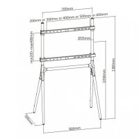 Techly TV Standfuß, Tripod Style, LCD TV LED 49"-70"