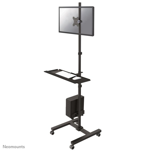 Neomounts FPMA-MOBILE1700 Mobiler Arbeitsplatz 10-32" - Schwarz - Stahl - 8 kg - 25,4 cm (10") - 81,3 cm (32") - 75 x 75 mm