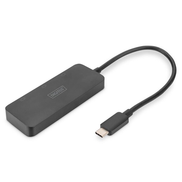 DIGITUS - DS-45334 - USB-C - 3x DP MST Video Hub