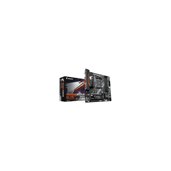 Gigabyte B550M AORUS ELITE - AMD - Socket AM4 - 3rd Generation AMD Ryzen™ 3 - 3rd Generation AMD Ryzen 5 - 3rd Generation AMD Ryzen™ 7 - 3rd... - DDR4-SDRAM - 128 GB - DIMM
